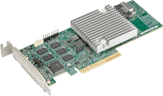 AOC-S3908L-H8iR-16DD - Low Profile SAS PCIe Gen 4.0 Internal RAID Adapter