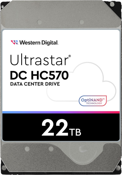 Western Digital Ultrastar DC HC570 22TB SAS 12GB/s 3.5" HDD 512e