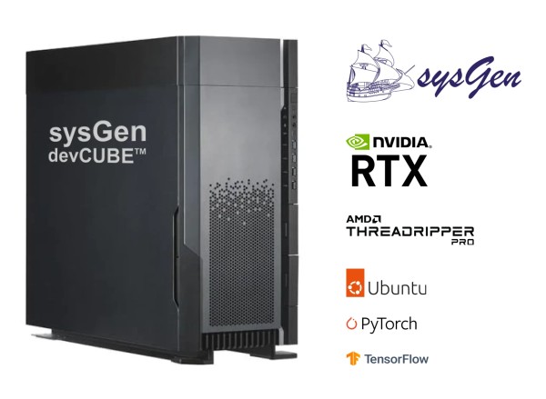 sysGen devCUBE™ Deep Learning Workstation - AMD Threadripper™ PRO / RTX 4090 Edition