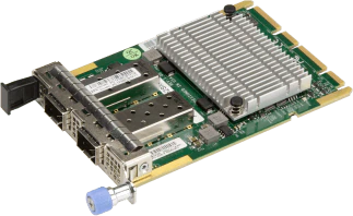 AOC-A25G-B2SM - AIOM 2-Port 25GbE SFP28 Network Adapter Card based on Broadcom® BCM57414