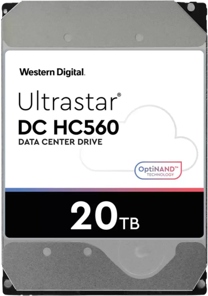 Western Digital Ultrastar DC HC560 20TB SATA 6GB/s 3.5" HDD 512e