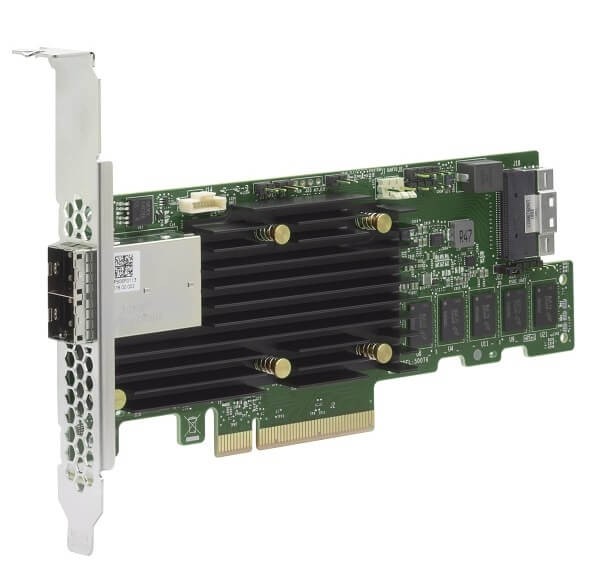 Broadcom MegaRAID 9580-8i8e - 12Gb/s SAS-3 / NVMe, x8 lane PCIe 4.0