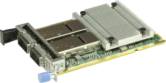 AOC-A100G-M2CM - AIOM 2-Port 100GbE QSFP28 Network Adapter Card based on Mellanox ConnectX-6 Dx